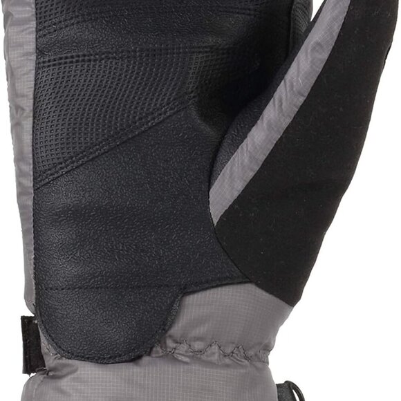 Womens Quilted Insulated Mitten Charcoal Medium Waterproof Wicking - Picture 3 of 6